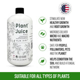 Elm Dirt Plant Juice Organic Fertilizer for All Purpose Plants - Plant Food Indoor House Plants | Liquid Plant Food Outdoor & Indoor Plant Fertilizer for Vegetables, Succulents & Hydroponics, 3Bottle