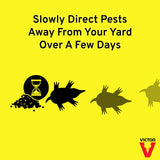 Victor M7002-2 Mole, Gopher, Vole, and Other Burrowing Animals Outdoor Repellent,Yellow 10 Pound (Pack of 2)