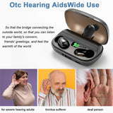 Zdzdzg Hearing Aids with Bluetooth,Hearing Aid for Seniors Rechargeable with Noise Cancelling, with Into Ear Tinnitus relief for ringing Ears and LED Power Display for Digital Hearing Aid for Adults