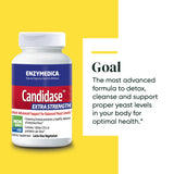 Enzymedica, Candidase Extra Strength, Candida Supplement, Enzymes+Probiotics to Support Balanced Yeast Levels & Gut Health, Vegetarian, 42 Count (Pack of 1)