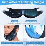 REVIX Wisdom Teeth Ice Pack Head Wrap with 3D Sewing Jaw Ice Pack for Face Oral Surgery Pain Relief for TMJ, Tooth Extraction & Teeth Removed, Extra Snug Fit with 4 Hot Cold Gel Packs Reusable, Black