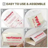 vertmuro Mouse Glue Traps, 12 Pack Rat & Pest Glue Scented Sticky Trap, Foldable Bulk Non-Toxic Indoor Mouse Glue Boards for Rodents and Insects, Easy to Use Pest Control, Red