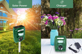 GARDEN SECRETS Solar Animal Repellent. Ultrasonic Outdoor Animal Repeller, Deer Repellent Raccoon Repellent Skunk Repellent Cat Rat Dog and Mice Deterrent. Waterproof Devices, Keep Pest Away.