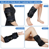 REVIX Ice Wraps for Knee Pain Relief Reusable, Knee Ice Pack with Cold Compress Therapy for Knee Replacement Surgery, Injuries, Swelling, Bruises and Arthritis, Black