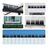 OFFO Bird Spikes Pigeon Outdoor Deterrent Spikes for Cat Keep Birds Raccoon Woodpecker Away Covers 20 Feet(610cm), Black