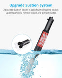 NICREW Electric Gravel Vacuum for Aquarium, Automatic Fish Tank Gravel Cleaner, 2 in 1 Aquarium Siphon Vacuum for Medium and Large Tanks