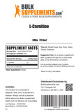 BULKSUPPLEMENTS.COM L-Carnitine Powder - Carnitine Supplement, L Carnitine 1000mg, Carnitine Powder - Amino Acids Supplement, Energy Support - Gluten Free, 1g per Serving, 500g (1.1 lbs)