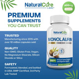 Natural Cure Labs Premium Monolaurin – 600mg, 100 Capsules