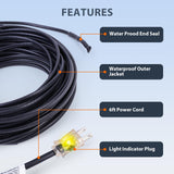 HEATIT HIRD 160 feet 5 Watts Per Foot Roof & Gutter Snow De-Icing Cable