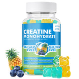 Creatine Monohydrate Gummies 5000mg for Men & Women, Chewables Creatine Monohydrate for Muscle Strength, Muscle Builder, Energy Boost, Pre-Workout Supplement(90 Count)-Blueberry pineapple Flavor