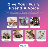 UCARI Pet Sensitivity & Intolerance Test Kit for Dogs & Cats: 1000+ Environmental & Pet Food Intolerance Screening | Noninvasive Home Testing | 48hr Results