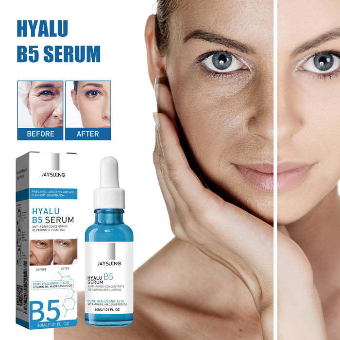 Botox Face Serum, Hyalu B5 Serum, Botox in a Bottle Instant Face Tightening, Anti Aging Serum, Botox Stock Solution Facial Serum for Face Fade Fine Lines 30ml - 2 Pcs