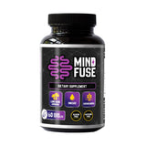 Mind Fuse Nootropics Memory Support Supplement - (60 Capsules) - Lions Mane, Ashwagandha, Omega 3, L-Theanine - Gluten & Alpha GPC Free - Ideal for Boosting Mind, Focus & Memory