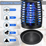 Bug Zapper, Electric Fly Swatter, Mosquito Zapper Outdoor/Indoor, 4200V 20W Waterproof Fly Zapper Mosquito Trap, Mosquito Killer for Home, Patio, Backyard, Insect Fly Zapper (Black)