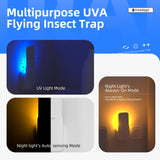 Mosalogic Fly Insect Trap Plug-in Fruit Flies Killer Gnat Trapper Moth Catcher Fly Trapper UV Attractant Catcher for 400 Sq Ft of Protection Blue-1PACK