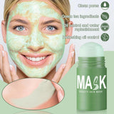 NKICAW Deep Cleanse Green Tea Mask, Poreless Deep Cleanse Green Tea Face Mask, Green Tea Mask Stick Blackhead Remover, Green Tea Mask Clay Stick Face Mask (4 Pcs)