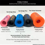 Fat Gripz Pro - The Simple Proven Way to Get Big Biceps & Forearms Fast - At Home Or In The Gym (Winner of 3 Men’s Health Magazine Awards) (2.25” Outer Diameter)