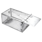 SZHLUX Rat Trap,Mouse Traps Work for Indoor and Outdoor,Small Rodent Animal-Mice Voles Hamsters Cage,Catch and Release(Small), Silver (SZ-SL2614X)