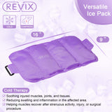 REVIX Ice Packs for Injuries Reusable Gel for Back Pain Relief (16'' X 9'')-Gel Cold Pack for Shoulder, Lower Back, Thigh & Arm, Cold Compress Therapy for Pain Relief Swelling, Bruises & Tension