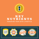 KEY NUTRIENTS Electrolytes Powder Packets - Tropical Peach Mango 40 Pack Hydration Packets - Travel Hydration Powder - No Sugar, No Calories, Gluten Free - Made in USA