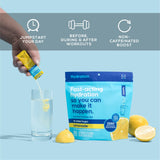 Hydrant Hydrate No Added Sugar, Individual Hydration Electrolye Powder Stick Packets with Zero Sugar and FSA & HSA Eligibility (Lemonade, 30 Count)