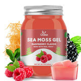 Irish Sea Moss Gel - Nutritious Sea Moss Advanced Superfood for Antioxidant & Immune Support Raspberry Flavor 18.5OZ