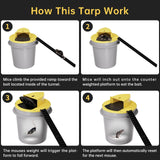 Mouse Trap Bucket - Multi-Catch, Auto-Reset, Humane or Lethal Rat Trap - Mouse Traps Indoor for Home - No Chemicals or Glue Needed - Durable ABS Material - 5 Gallon Bucket Compatible 2pcs