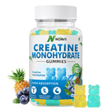 NOAVII Creatine Monohydrate Gummies 5000mg for Men & Women, Chewables Creatine Monohydrate for Muscle Strength, Muscle Builder, Energy Boost, Pre-Workout Supplement(90 Count)-Blueberry Pineapple