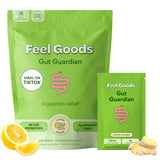 Feel Goods Gut Guardian - Probiotic & Prebiotic, Digestive Health for Men & Women, Organic Fiber, Gut Health, 0.22 Ounce Packets - Lemon Ginger (Pack of 15)