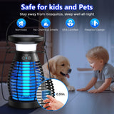 Solar Bug Zapper, Mosquito Zapper Outdoor, Cordless Bug Zapper, Bug Zapper Outdoor Solar Powered