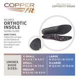 Copper Fit Balance Copper Infused Orthotic Insole, Large