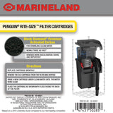 Marineland Penguin Rite-Size Cartridge,power filter cartridge, fit penguin 75 & 100,6 count