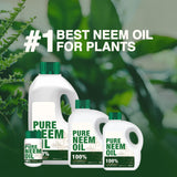 Pure Zuprime Neem Oil for Plants - Organic Neem Oil Spray for Plants,100% Cold Pressed Neem Oil, All-Natural Neem Oil Concentrate Leaf Polish for Plants, Pure Neem Oil - (34 Oz)