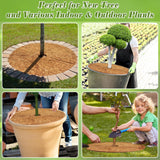 ZeeDix 3 Pcs Coconut Fibers Mulch Ring Tree Protector Mat,30 Inch 100% Natural Coco Coir Tree Protection,Tree Ring Mats Tree Disc Plant Cover for Indoor or Outdoor