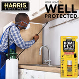 Harris Home Pest Control, 2-Gallon Concentrate - Kills Roaches, Ants, Stink Bugs, Fleas, Ticks, Gnats, Mosquitos, Wasps and More