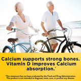 Nature Made Calcium 600 mg with Vitamin D3 for Immune Support, Tablets, 60 Count, helps support Bone Strength (Pack of 3)