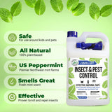 Mighty Mint Gallon (128 oz) Insect and Pest Control Peppermint Oil - Natural Spray for Spiders, Ants, and More