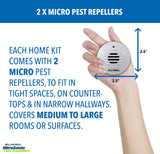 The Bell and Howell Ultrasonic Pest Repeller plug in device Complete Kit 6 Pack, Effectively Aids to repel mice, bugs, Rats, Rodents, Mosquitos, roaches, Spiders and Ants Chemical, odor and sound free