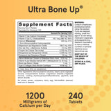 Jarrow Formulas Ultra Bone-Up Powerful Multinutrient Bone Health Includes More MK-7 & JarroSil Activated Silicon for Added Support - 120 Servings, Tablet, 240 Count
