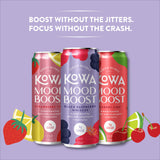 Kowa Mood Boost Sparkling Water Drink, Sugar Free Seltzer, Variety Pack, 12 fl oz (Pack of 12)