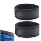 BeltBro Pro Pairs For Men – Next Generation Buckle-Free Elastic Belt With Ultra-Soft Edge Padding - Fits 1.5 Inch Belt Loops (Black)