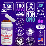 Magnesium Citrate Gummies Supplement - 240 Sugar-Free Calming Chews for Better Sleep and Relaxation - Sugar, Gelatin, Gluten Free - No Sugar Alcohol and Non-GMO - for Adults and Kids - 100MG/ Gummy