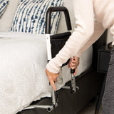 WELLORA Bed Rails for Elderly Adults Safety - Height Adjustable & Storage Pocket - Bed Railings for Seniors -Disability Bed Rails - The Bed Cane Fits Any Bed & Makes Getting in & Out Easy Again