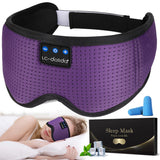 Sleep Mask with Bluetooth Headphones,LC-dolida Sleep Headphones Bluetooth Sleep Mask 3D Sleeping Headphones for Side Sleepers Best Gift and Travel Essential (Classical Purple)