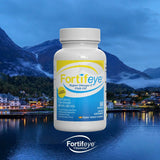 Fortifeye Vitamins Super Omega-3 Fish Oil | Lemon Flavor | Natural Triglyceride, 900 EPA / 600 DHA Per Serving | 60 Servings