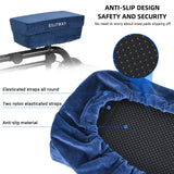 Knee Scooter Pad Cover, Comes With 2'' of Highly Resilient Memory Foam, Soft and Comfortable Knee Scooter Cushion, Removable Memory Foam, Machine Washable Cloth Cover, Fits Any Knee Scooter （Blue）