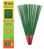 Mosquito Guard 40 Repellent Sticks, DEET Free Plant-Based Outdoor Patio Incense Citronella Bug