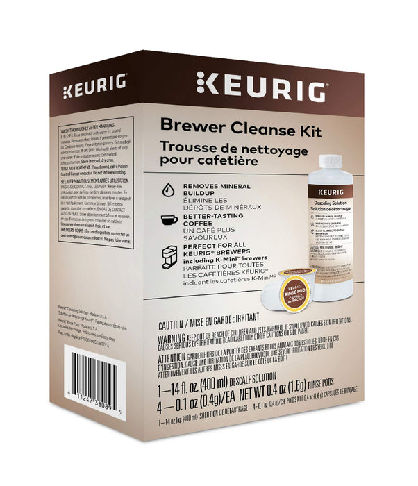 Keurig K155 Office Pro Single Cup Commercial K-Cup Pod Coffee Maker & Brewer Cleanse Kit For Maintenance Includes Descaling Solution & Rinse Pods