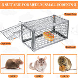 Qualirey 8 Pcs Rat Trap Humane Rat Trap No Installation Required Live Trap Chipmunk Trap Rodent Trap Mice Cage Mouse Traps for Indoor Outdoor Small Rodent Animal Hamsters Squirrel Mouse Voles Cage