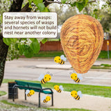 DECYOOL 6 Pack Orange Wasp Nest Decoy Hanging Wasp Deterrent for Wasps Hornets Yellow Jackets